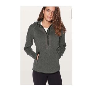 Lululemon Fleece & Thank You Pullover - Heathered black